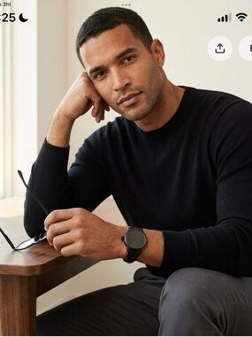 DISCONTINUED ALDO Men's Minimalist All-Black Watch — Y2K ✨
